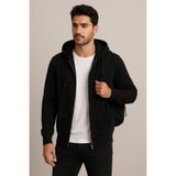 citycenterfashion Erkek Rahat Kalıp Kapüşonlu Kalın Üç İplik Fermuarlı Ceket Sweatshirt cty-brd-101