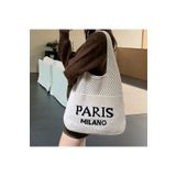 citycenterfashion Kadın Örgü Omuz Çantası Paris Milano Örgü