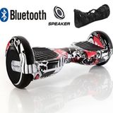 Citymate CS-600 Kasa Siyah Beyaz Grafity 6.5 Bluetooth Hoparlörlü Elektrikli Kaykay Hoverboard ve Çanta