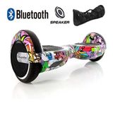 Citymate CS-600 Kasa Yaprak Grafity 6.5 Bluetooth Hoparlörlü Elektrikli Kaykay Hoverboard ve Çanta