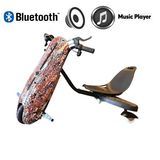 Citymate Drift Car Bluetooth Hoparlörlü Işıklı Turuncu Elektrikli Kaykay Hoverboard