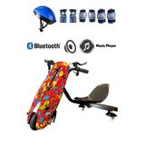 Citymate Drift Car Elektrikli Kaykay Hoverboard Işıklı Bluetoothlu Desen22 - Kask Ve Dizlik