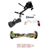 Citymate Elektrikli Kaykay Akıllı Denge Hoverboard + Hoverkart + Çanta Full Ledli Extrem Paket D01