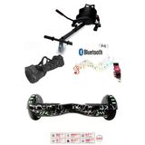 Citymate Elektrikli Kaykay Akıllı Denge Hoverboard + Hoverkart + Çanta Full Ledli Extrem Paket D02