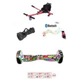 Citymate Elektrikli Kaykay Akıllı Denge Hoverboard + Hoverkart + Çanta Full Ledli Extrem Paket D04