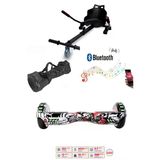 Citymate Elektrikli Kaykay Akıllı Denge Hoverboard + Hoverkart + Çanta Full Ledli Extrem Paket D06