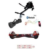 Citymate Elektrikli Kaykay Akıllı Denge Hoverboard + Hoverkart + Çanta Full Ledli Extrem Paket D15