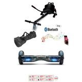 Citymate Elektrikli Kaykay Akıllı Denge Hoverboard + Hoverkart + Çanta Full Ledli Extrem Paket D18