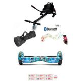 Citymate Elektrikli Kaykay Akıllı Denge Hoverboard + Hoverkart + Çanta Full Ledli Extrem Paket D20