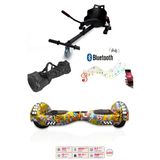 Citymate Elektrikli Kaykay Akıllı Denge Hoverboard + Hoverkart + Çanta Full Ledli Extrem Paket D25