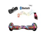 CityMate Elektrikli Kaykay Full Ledli Hoverboard Bluetooth Hoparlörlü 6.5 Inch Çanta Hediye D16