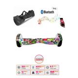 Citymate Elektrikli Kaykay Full Ledli Hoverboard Bluetooth Hoparlörlü 6.5 Inch Çanta Hediyeli D04