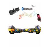 CityMate Elektrikli Kaykay Full Ledli Hoverboard Bluetooth Hoparlörlü 6.5 Inch Çanta Hediyeli D08