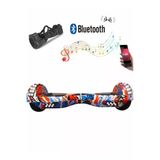CityMate Elektrikli Kaykay Full Ledli Hoverboard Bluetooth Hoparlörlü 6.5 Inch Çanta Hediyeli D09