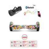 Citymate Elektrikli Kaykay Full Ledli Hoverboard Bluetooth Hoparlörlü 6.5 Inch Çanta Hediyeli D19