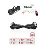 CityMate Elektrikli Kaykay Full Ledli Hoverboard Bluetooth Hoparlörlü 6.5 Inch Çanta Hediyeli D27