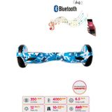 Citymate Elektrikli Kaykay Hoverboard 6.5 Inch Mavi Kamuflaj Grafity Desenli Akıllı Dengeli D03