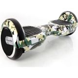 Citymate Elektrikli Kaykay Hoverboard 6.5 Inch Yeşil Kamuflaj Grafity Desenli Akıllı -çanta