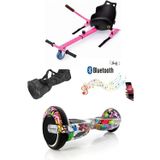 Citymate Elektrikli Kaykay Hoverboard Akıllı Denge 6.5 Inch + Hoverkart + Çanta Extrem Paket D04