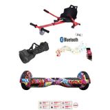 Citymate Elektrikli Kaykay Hoverboard Akıllı Denge 6.5 Inch + Hoverkart + Çanta Extrem Paket D16