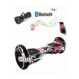 CityMate Elektrikli Kaykay Hoverboard Bluetooth Hoparlörlü 6.5 İnç Grafiti D06 - Çanta Hediye