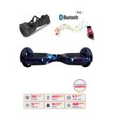 CityMate Elektrikli Kaykay Hoverboard Bluetooth Hoparlörlü 6.5 İnç Grafiti D12 - Çanta Hediye