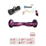 CityMate Elektrikli Kaykay Hoverboard Bluetooth Hoparlörlü 6.5 İnç Grafiti D13 - Çanta Hediye