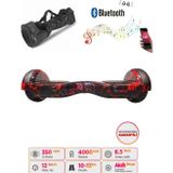 CityMate Elektrikli Kaykay Hoverboard Bluetooth Hoparlörlü 6.5 İnç Grafiti D15 - Çanta Hediye