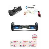CityMate Elektrikli Kaykay Hoverboard Bluetooth Hoparlörlü 6.5 İnç Grafiti D18 - Çanta Hediye
