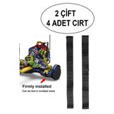 CityMate Elektrikli Kaykay HoverCart Aksesuarı HOVERKART CIRTI Tüm Modeller ile Uyumlu Cırt 2 Çift 4 Adet