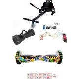 CityMate Elektrikli Kaykay Scooter Akıllı Denge Hoverboard + HoverKart + Çanta FULL LEDLİ EXTREM PAKET D01