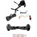 Citymate Elektrikli Kaykay Scooter Akıllı Denge Hoverboard + HoverKart + Çanta FULL LEDLİ EXTREM PAKET D02