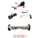 CityMate Elektrikli Kaykay Scooter Akıllı Denge Hoverboard + HoverKart + Çanta FULL LEDLİ EXTREM PAKET D04