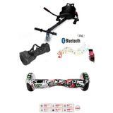 Citymate Elektrikli Kaykay Scooter Akıllı Denge Hoverboard + HoverKart + Çanta FULL LEDLİ EXTREM PAKET D06