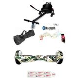 Citymate Elektrikli Kaykay Scooter Akıllı Denge Hoverboard + HoverKart + Çanta FULL LEDLİ EXTREM PAKET D07