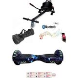 CityMate Elektrikli Kaykay Scooter Akıllı Denge Hoverboard + HoverKart + Çanta FULL LEDLİ EXTREM PAKET D12