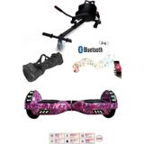 CityMate Elektrikli Kaykay Scooter Akıllı Denge Hoverboard + HoverKart + Çanta FULL LEDLİ EXTREM PAKET D13
