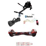 Citymate Elektrikli Kaykay Scooter Akıllı Denge Hoverboard + HoverKart + Çanta FULL LEDLİ EXTREM PAKET D15