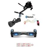 Citymate Elektrikli Kaykay Scooter Akıllı Denge Hoverboard + HoverKart + Çanta FULL LEDLİ EXTREM PAKET D18