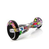 Citymate Elektrikli Kaykay Scooter Hoverboard 6.5 Inch Yaprak Grafity Desenli Akıllı D04