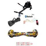 CityMate Elektrikli Kaykay Scooter Hoverboard Akıllı Denge 6.5 Inch + Hover Kart + Çanta EXTREM PAKET D25