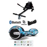 Citymate Elektrikli Kaykay Scooter Hoverboard Akıllı Dengeli - Hover Kart - Çanta Full Paket Desen12