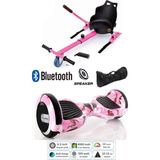 Citymate Elektrikli Kaykay Scooter Hoverboard Akıllı Dengeli + Hover Kart + Çanta Full Paket Elektrikli Kaykay Scooter Hoverboard Akıllı Dengeli + Hover Kart + Çanta Full Paket - Pembe Kamuflaj