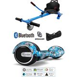 Citymate Elektrikli Kaykay Scooter Hoverboard Akıllı Dengeli + Hover Kart + Çanta Full Paket - MaviGrafit
