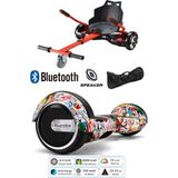 Citymate Elektrikli Kaykay Scooter Hoverboard Akıllı Dengeli + Hover Kart + Çanta Full Paket - Mix
