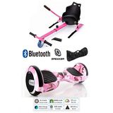 Citymate Elektrikli Kaykay Scooter Hoverboard Akıllı Dengeli - Hover Kart - Çanta Full Paket Pembe