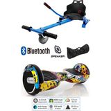 Citymate Elektrikli Kaykay Scooter Hoverboard Akıllı Dengeli + Hover Kart + Çanta Full Paket - SarıGrafit2