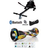 Citymate Elektrikli Kaykay Scooter Hoverboard Akıllı Dengeli + Hover Kart + Çanta Full Paket - SarıGrafit