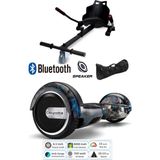 Citymate Elektrikli Kaykay Scooter Hoverboard Akıllı Dengeli + Hover Kart + Çanta Full Paket - SiyahGrafit