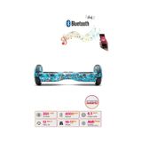 Citymate Hoverboard 6.5 inch Elektrikli Kaykay Scooter Bluetooth Hoparlörlü D03 mavi-kuru-kafa-grafity